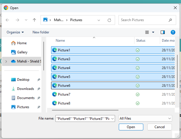 AUT Multiple Photo upload ability